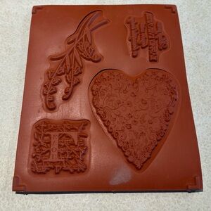 Stampin' Up! Red Silicone Design Mold